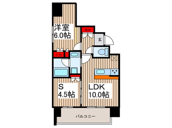 ｻﾞ･ﾊﾟｰｸｸﾛｽ錦糸町ﾚｼﾞﾃﾞﾝｽの物件間取画像